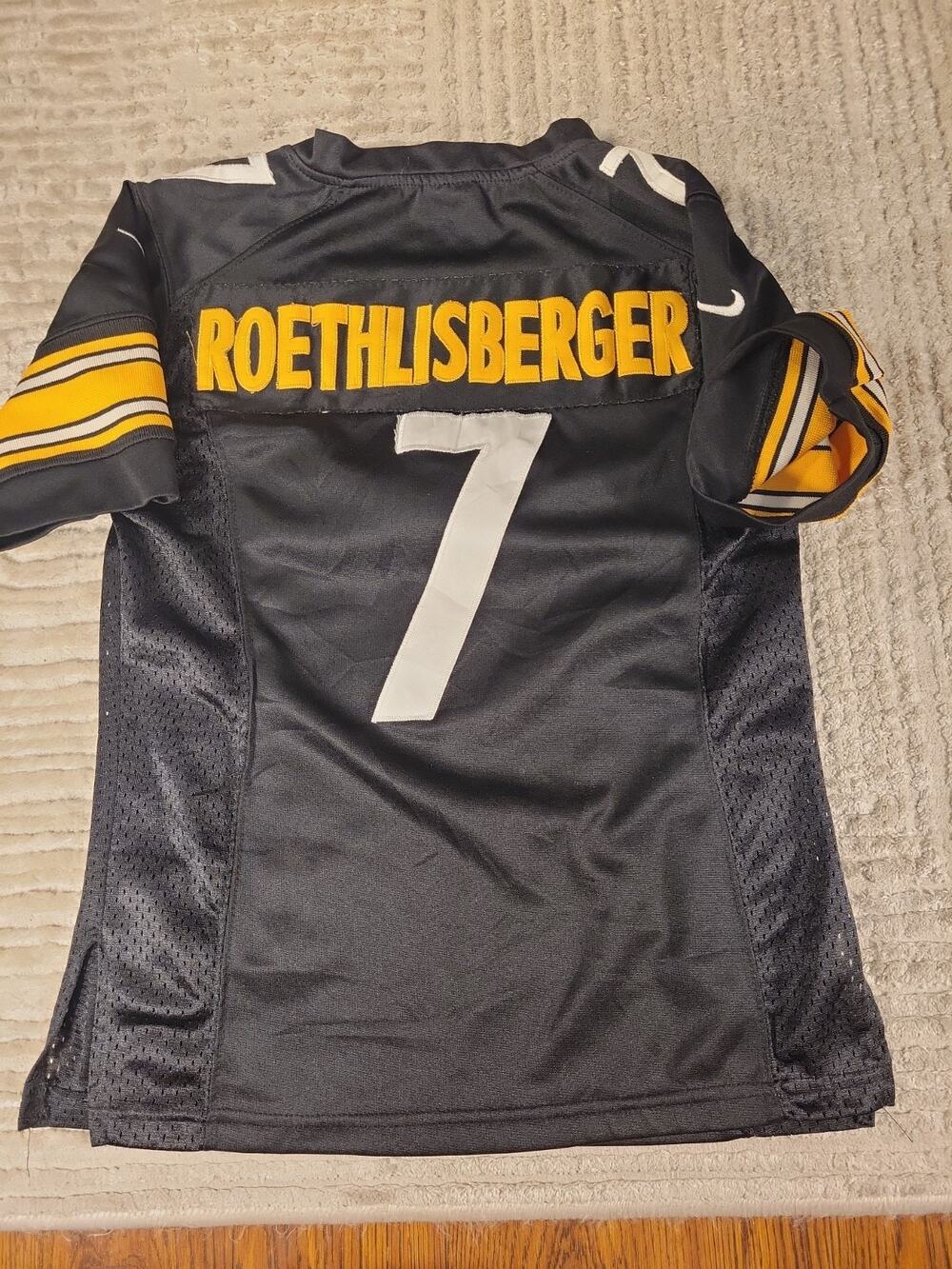 Reebok Ben Roethlisberger Pittsburgh Steelers Jersey Youth Small Football boys